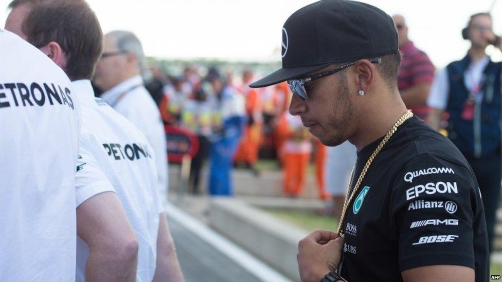 Lewis Hamilton at British Grand Prix