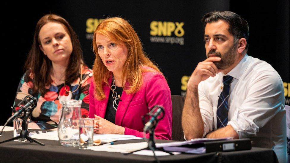 ate Forbes, Ash Regan and Humza Yousaf