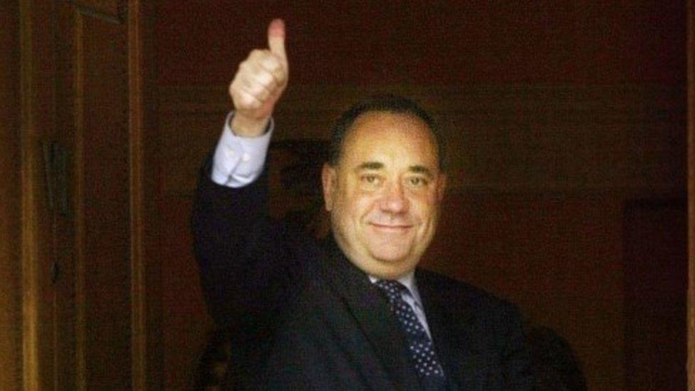 Alex Salmond after the 2007 election