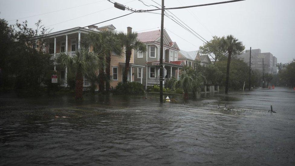 A-flooded-street-in-South-Carolina