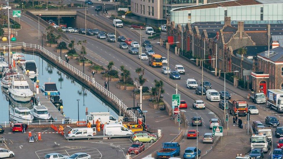 Traffic in St Helier