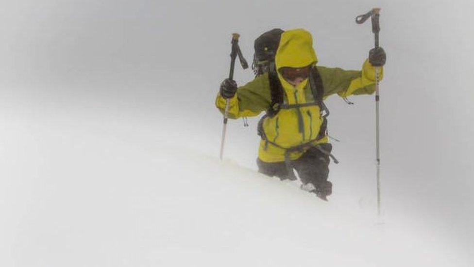 Walking in snow in Southern Cairngorms last winter