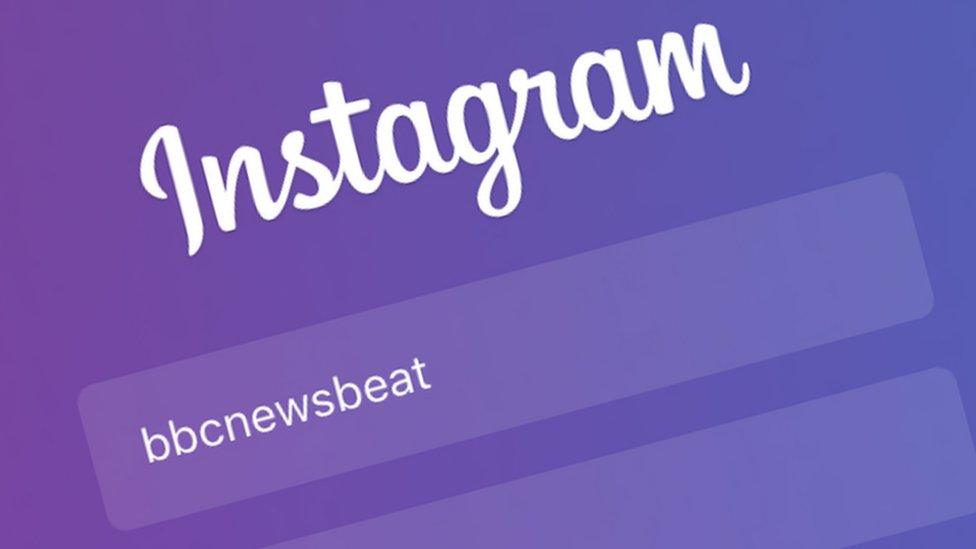 Instagram login page