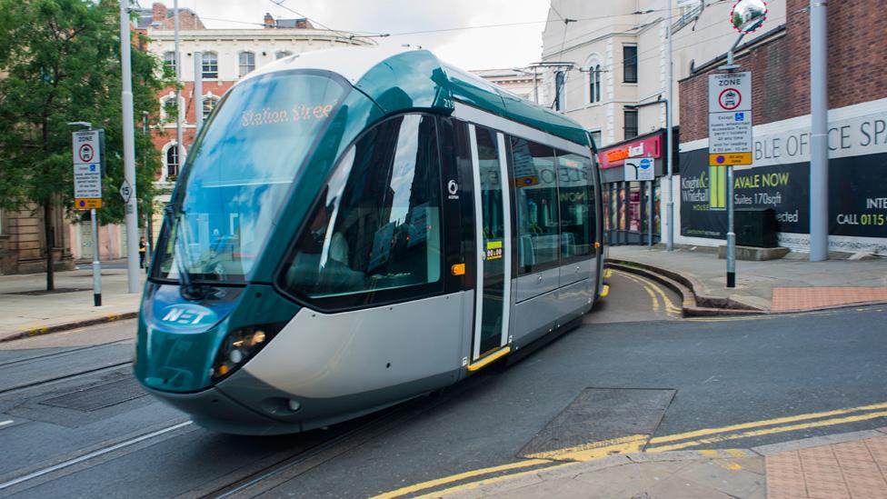 Keolis tram in Nottingham