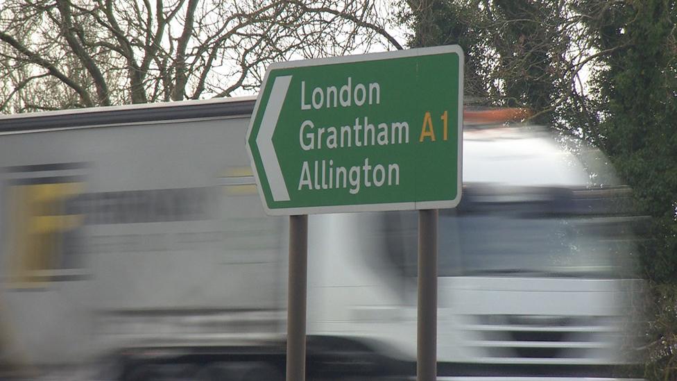 A1 road sign