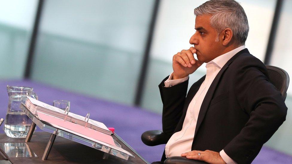 Sadiq Khan attends his first Mayor's question time at City Hall on May 25, 2016