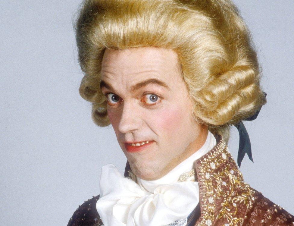 Hugh Laurie as Prince Regent George in Blackadder The Third