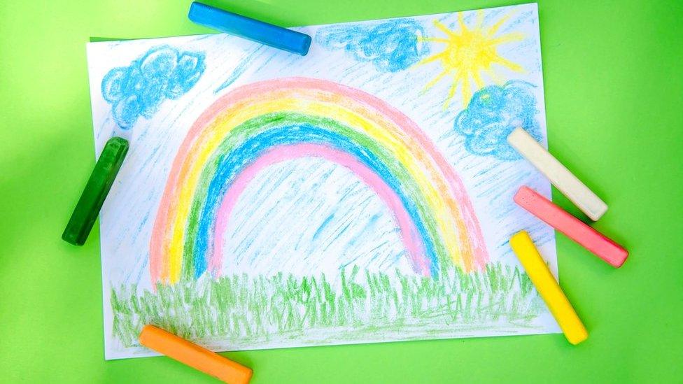 Rainbow drawing