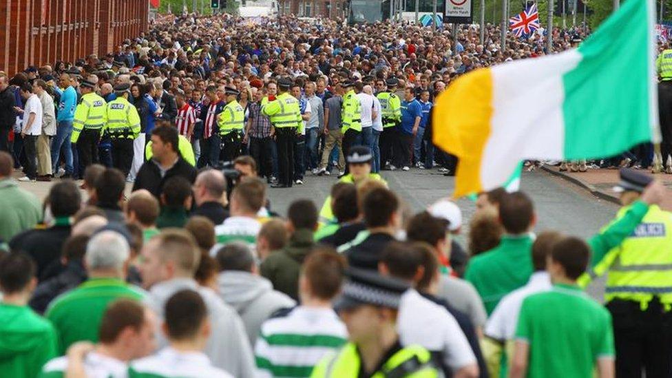 Old Firm derby fans