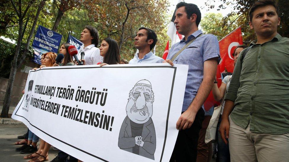 Ultra-nationalist demonstration outside Ankara University, 21 Jul 16