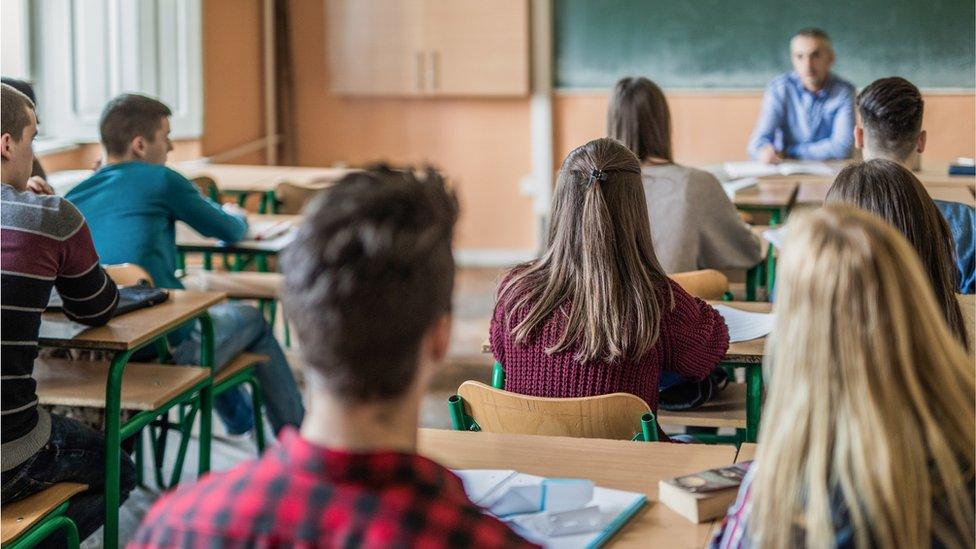 Pupils in a classroom