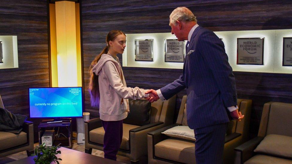 The Prince of Wales and Greta Thunberg