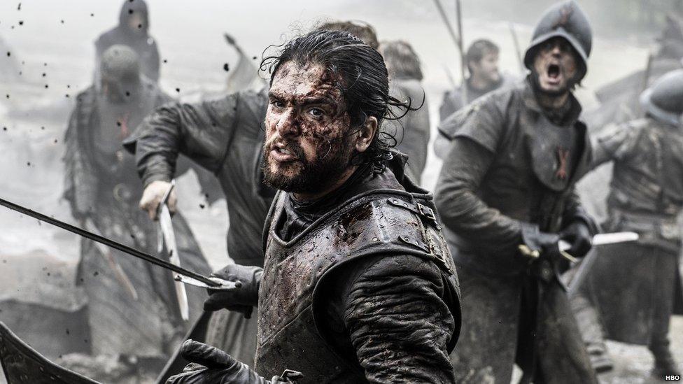 Jon Snow in battle