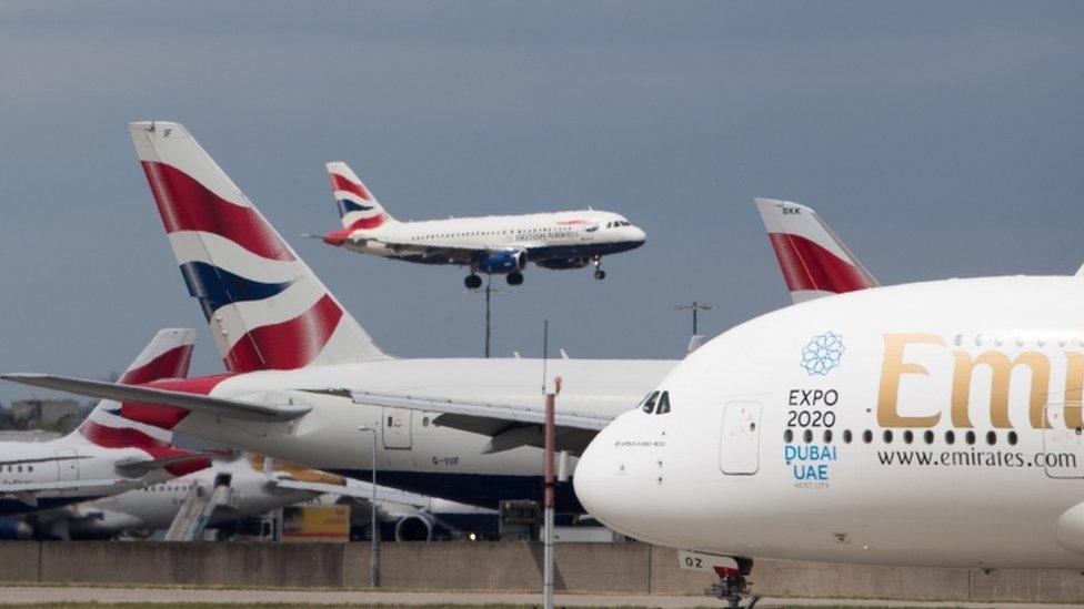 Aircraft at Heathrow