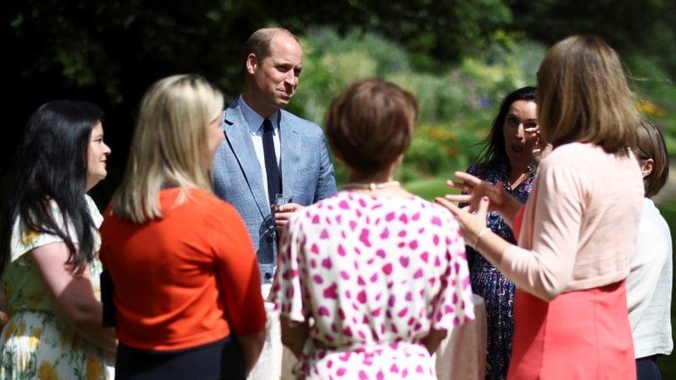 Prince William attends a tea party to celebrate the NHS' birthday at Buckingham Palace