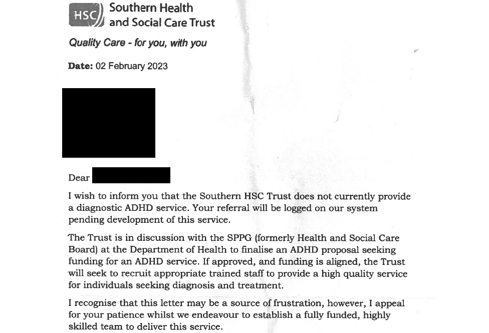 A letter form the southern trust