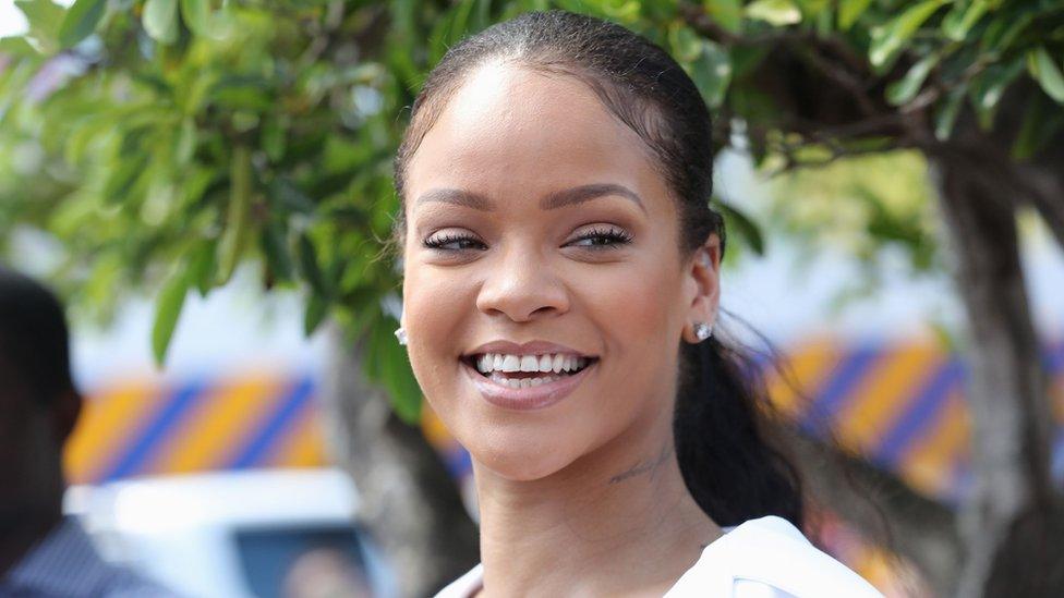 The popular singer Rihanna