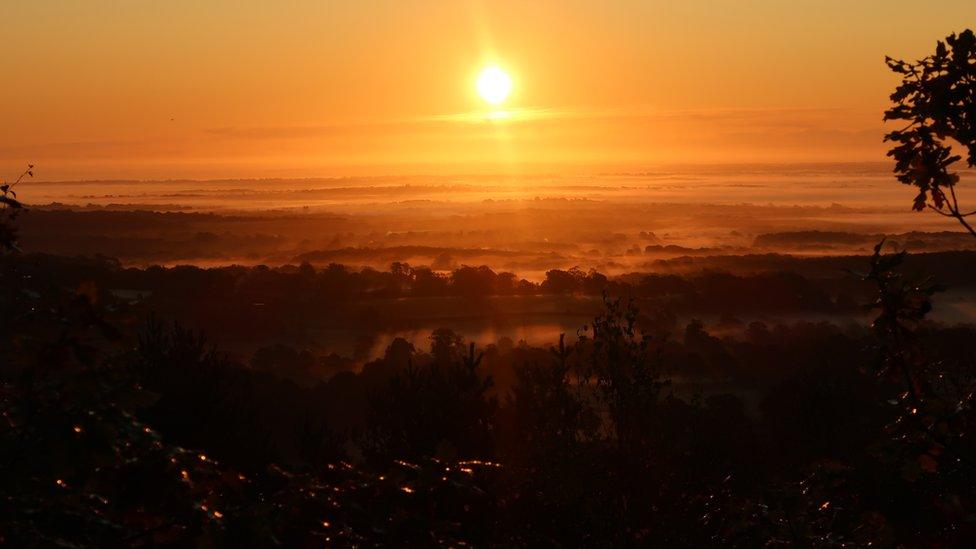 From the top of Pitch Hill in Surrey