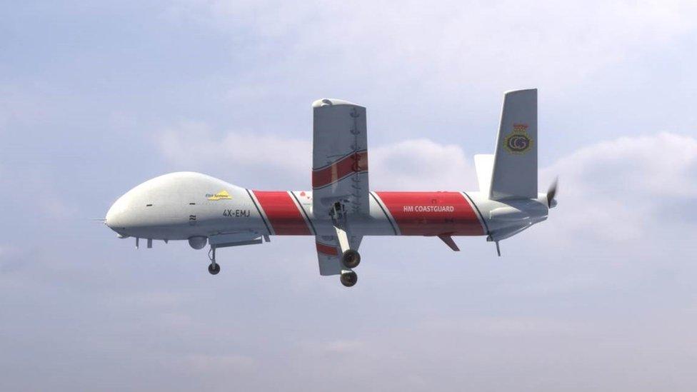 Mock up of a coastguard UAV