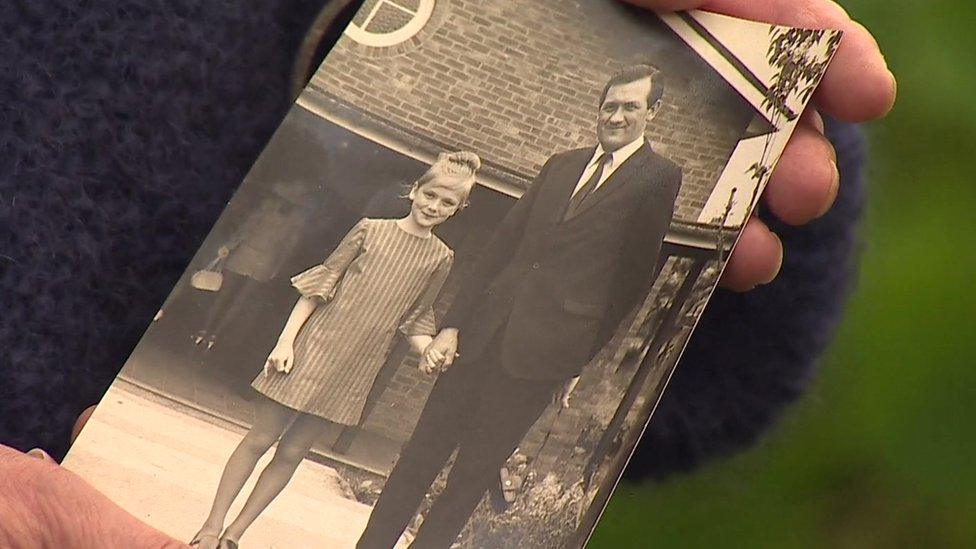 Catherine Griffiths and dad Harry