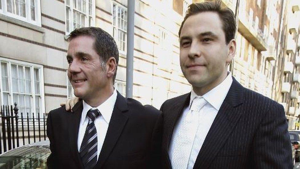 Dale Winton and David Walliams