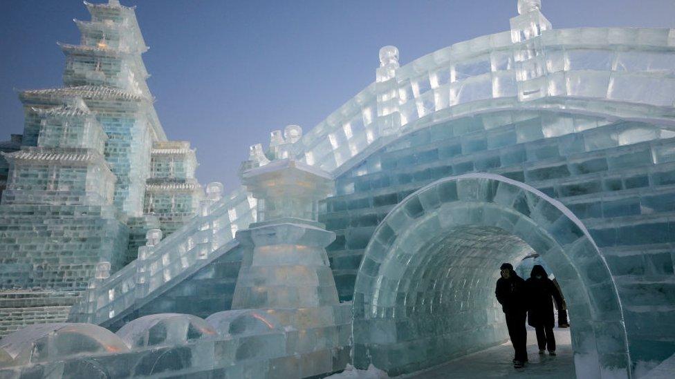 Bridge made of ice