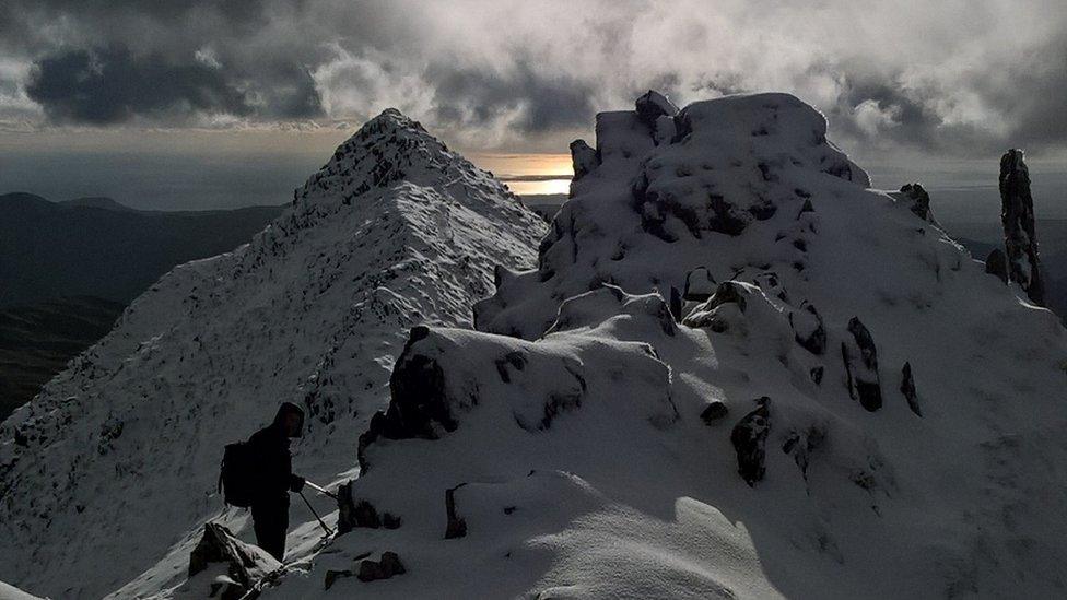 Snow-capped Snowdonia