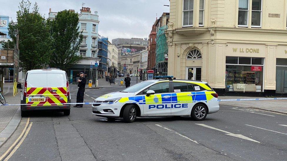 Parts of Brighton have been taped off due to a police incident