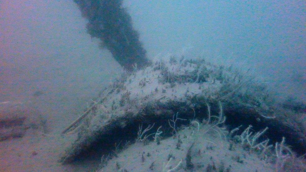 Engine of a WW2 flying boat