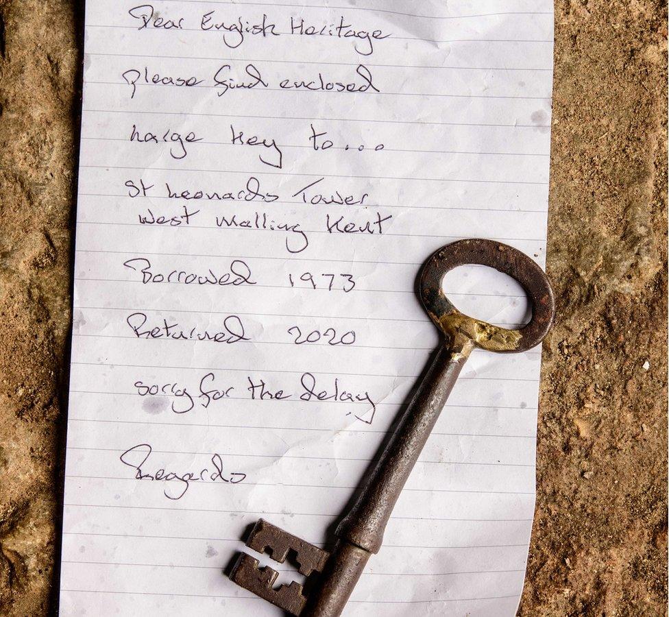 The key and note