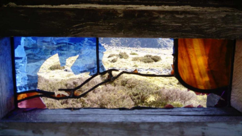 Dinorwic Quarry smashed window