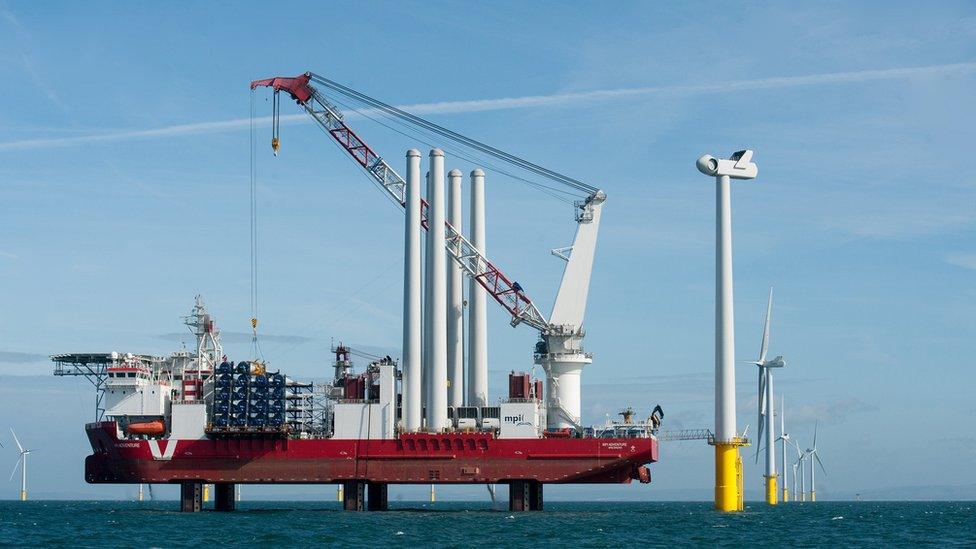 Construction of the wind farm has taken two years