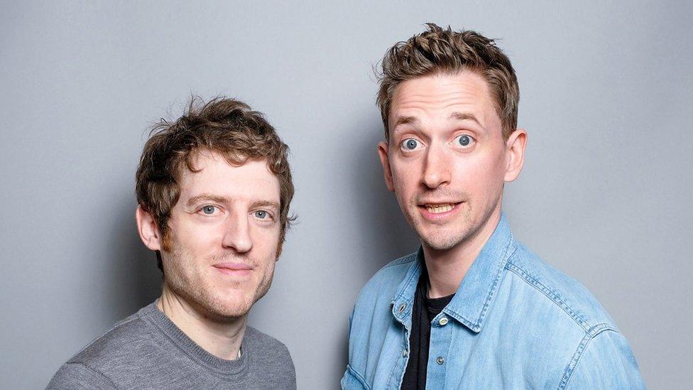 How Do You Cope? hosts Elis James (left) and John Robins (right)