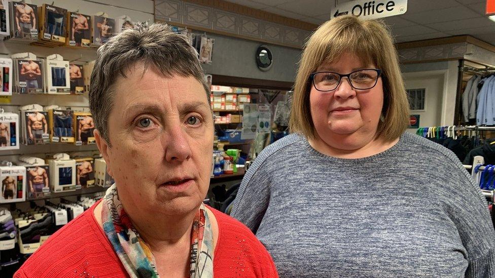 Jill and Lillian are staff in a shop on Market Street, Omagh where the 1998 bomb went off