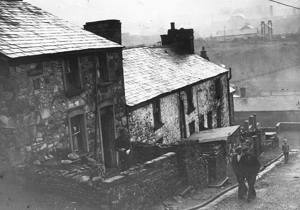 Ebbw Vale cottages in 1934