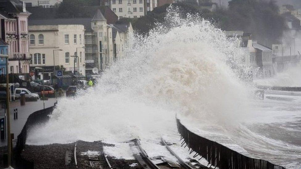 Waves at Dawlish