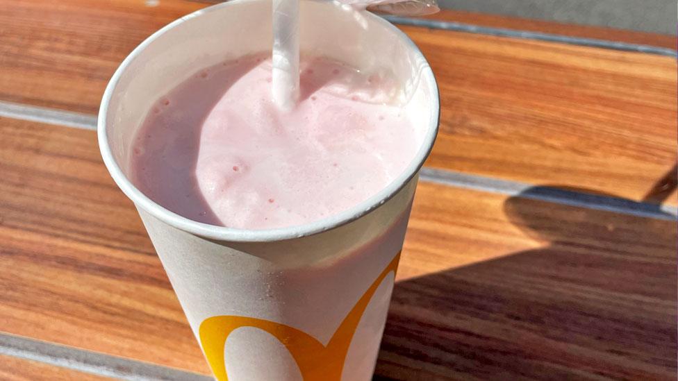 McDonald's milkshake