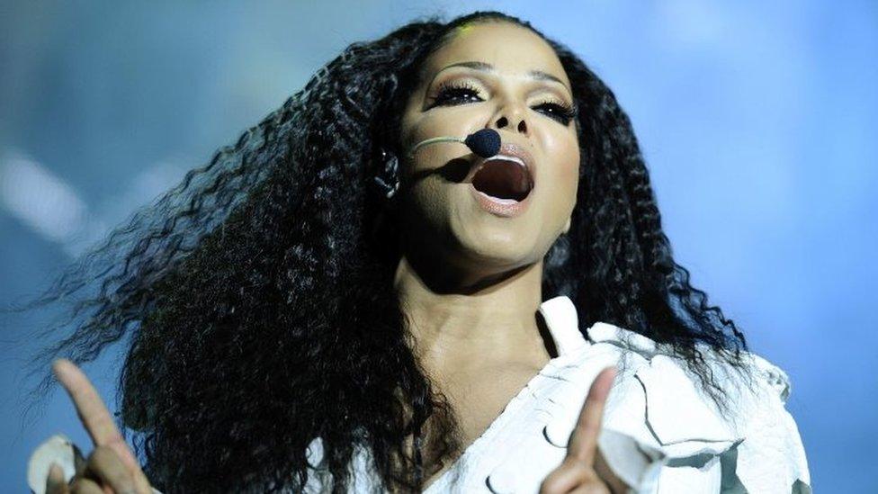 Janet Jackson performs on stage during her "Number Ones - Up Close and Personal" tour at the Royal Albert Hall in London (30 June 2011)