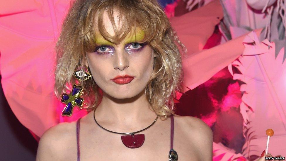 Hanne Gaby Odiele on the catwalk