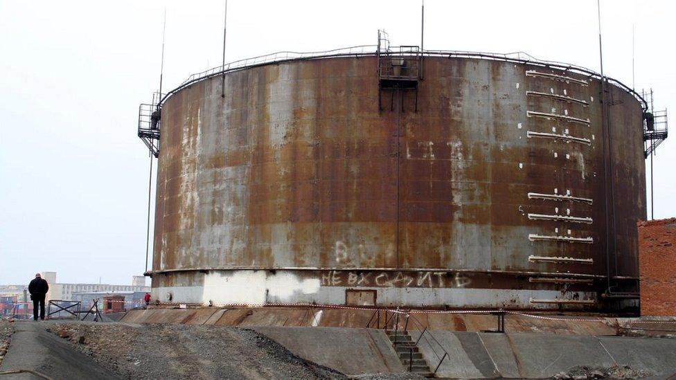 Part of the power plant in Norilsk, 2 Jun 20