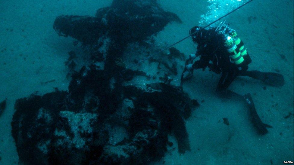 The wreck is a popular dive site