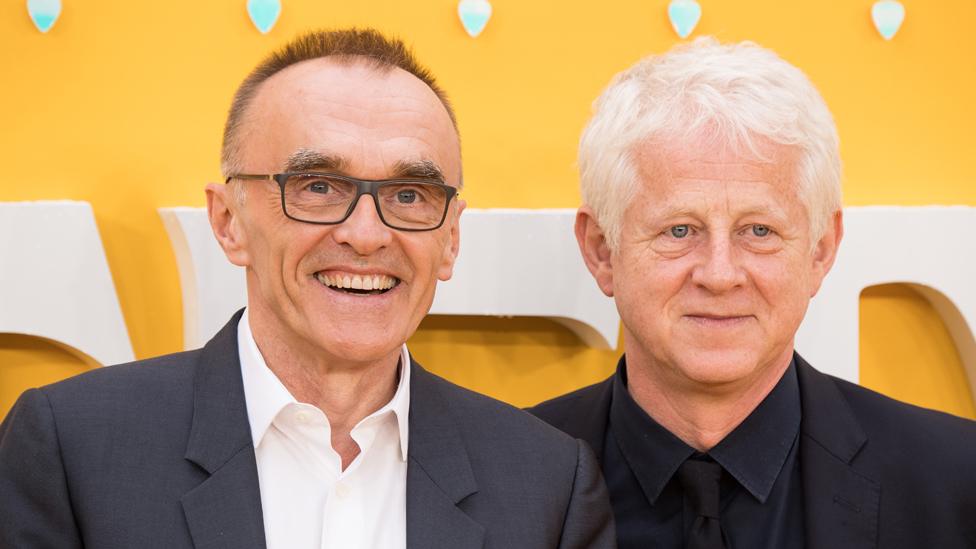 Danny Boyle and Richard Curtis at Tuesday's London premiere