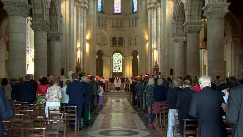 Church service in St Anne's Cathedral