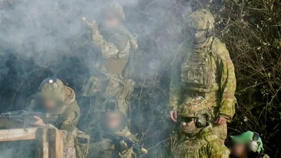 Soldiers in fatigues