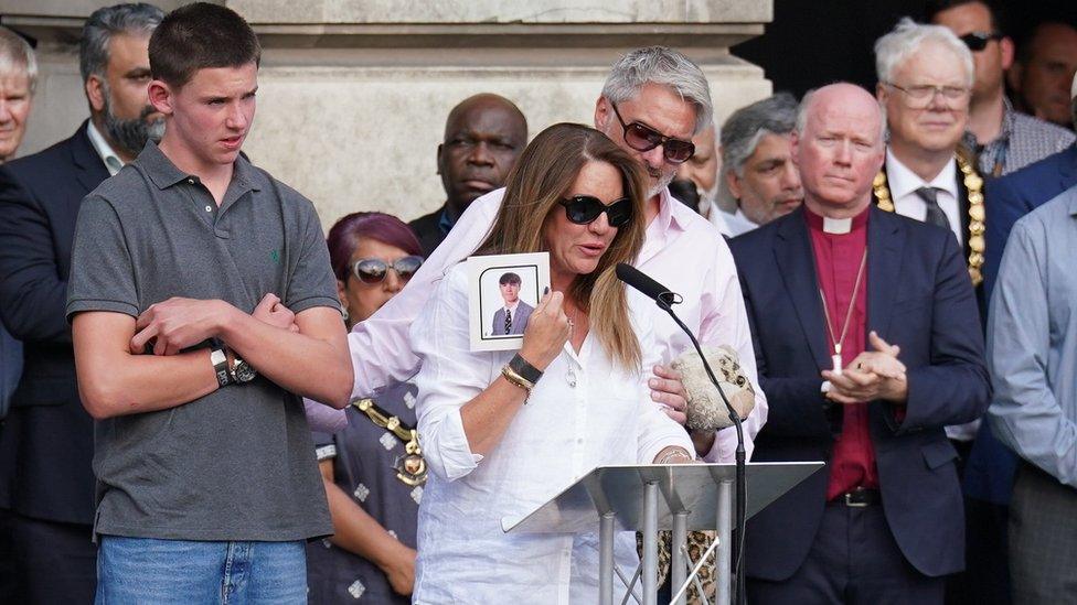 Bishop Paul Williams at vigil