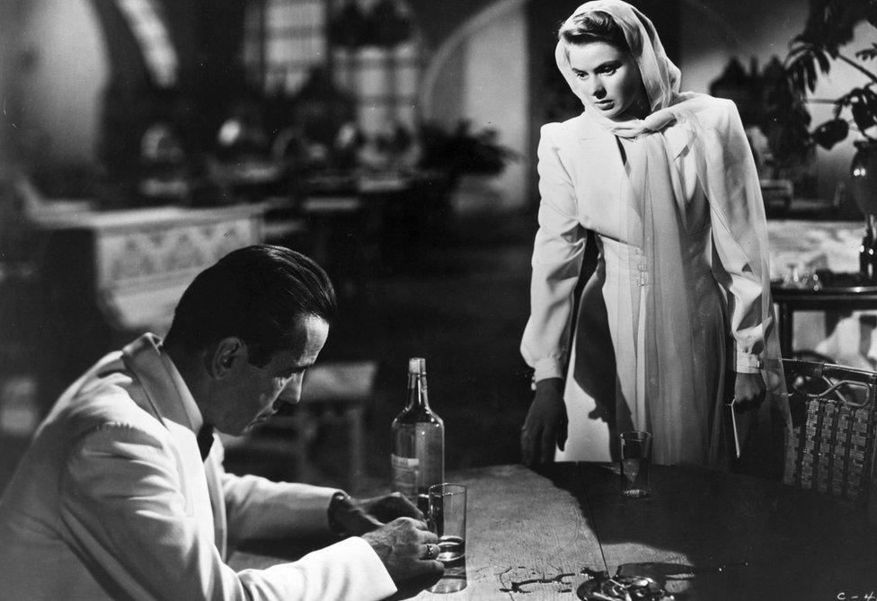 The Oscar-winning film Casablanca, starring Humphrey Bogart and Ingrid Bergman, was made by Warner Bros. and is considered as one of the greatest films in history