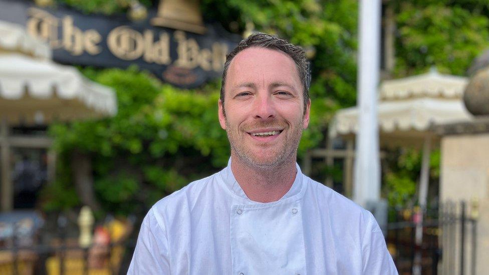 Dean Wade, executive chef at the Old Bell Hotel