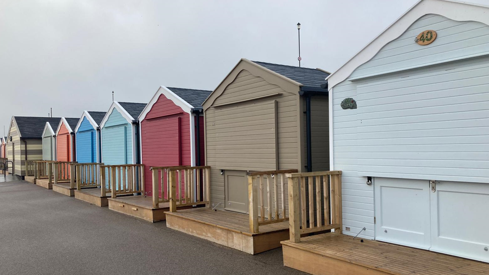 Gorleston beach huts