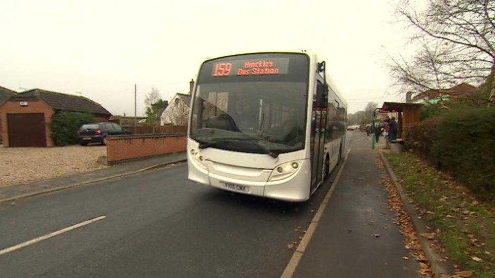 159 bus heading to Hinckley