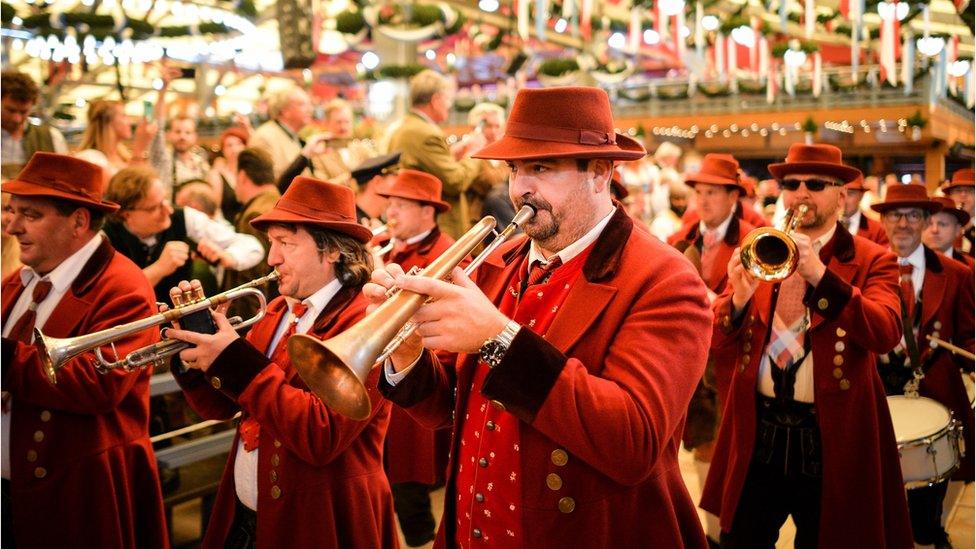 marching bands feature at the event